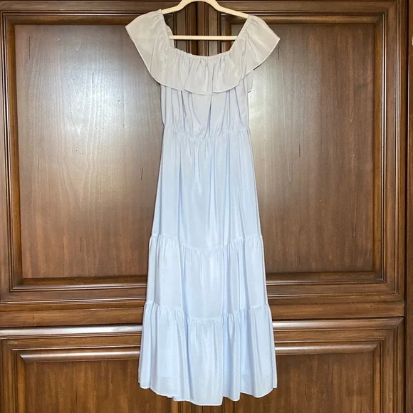 Club Monaco | Dresses | Club Monaco Silk Sky Blue Dress Size 2 | Poshmark